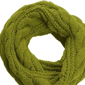 Ribbed Knit Winter Infinity Circle Loop Scarf